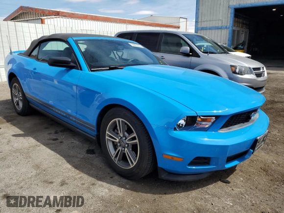 2011 Ford Mustang V6 with VIN 1ZVBP8EM1B5109049, listed as a Copart auction lot 50983205 with 96,485 mi miles and Salvage Title. Bid and sale history available at carsss.com. Image 4.
