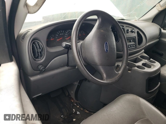 2005 Ford Econoline Cargo with VIN 1FTNE24W65HA27665, listed as a Copart auction lot 43280475 with Not Provided miles and Clean Title. Bid and sale history available at carsss.com. Image 8.