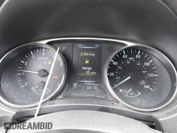 2016 Nissan Rogue SV with VIN 5N1AT2MT9GC810274, listed as a IAAI auction lot 41882173 with 179,818 mi miles. Bid and sale history available at carsss.com. Image 7.