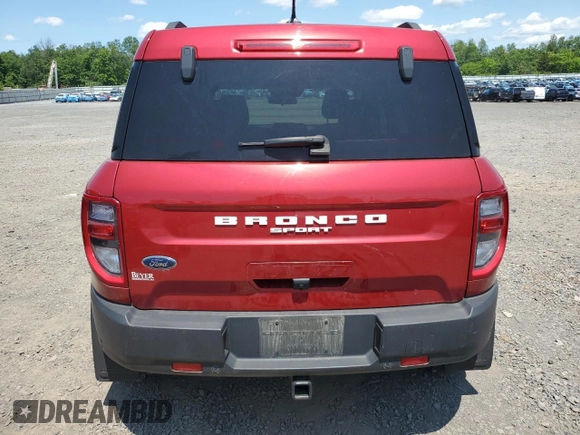 2021 Ford Bronco Sport Big Bend with VIN 3FMCR9B61MRB30797, listed as a Copart auction lot 58415845 with 45,634 mi miles and Salvage title. Bid and sale history available at DreamBid. Image 6.