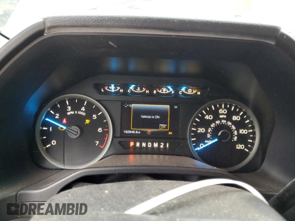2017 Ford F-150 XL with VIN 1FTEW1EF4HFB05530, listed as a Copart auction lot 48358505 with 152,946 mi miles and Salvage Title. Bid and sale history available at carsss.com. Image 9.
