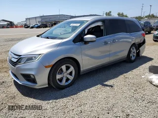 2019 Honda Odyssey EX with VIN 5FNRL6H59KB011858, listed as a Copart auction lot 60272445 with 54,708 mi miles and Salvage title. Bid and sale history available at DreamBid. Image 1.