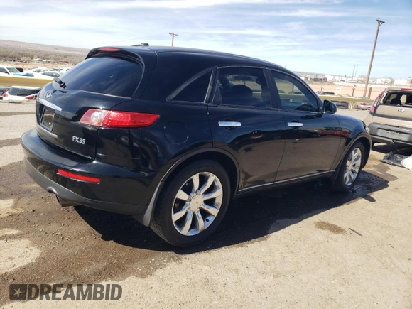 2003 Infiniti FX35 w/Options with VIN JNRAS08W63X200934, listed as a Copart auction lot 46357785 with 196,933 mi miles and Salvage Title. Bid and sale history available at carsss.com. Image 3.