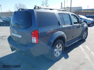 2012 Nissan Pathfinder LE with VIN 5N1AR1NN5CC628008, listed as a IAAI auction lot 41566779 with 116,331 mi miles. Bid and sale history available at carsss.com. Image 4.