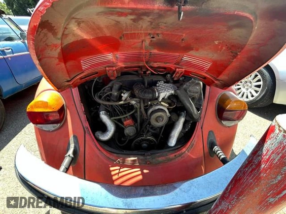 1979 Volkswagen Beetle with VIN 1592001207, listed as a Copart auction lot 69854614 with 1,699 mi miles and Clean Title. Bid and sale history available at DreamBid. Image 7.