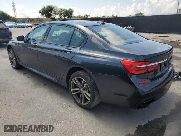 2017 BMW 7 Series 740i with VIN WBA7E2C53HG739365, listed as a Copart auction lot 58234325 with Not provided miles and Salvage title. Bid and sale history available at DreamBid. Image 2.