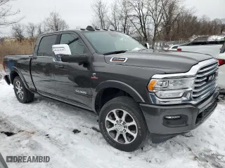 2023 Ram 2500 Longhorn with VIN 3C6UR5GL0PG509393, listed as a Copart auction lot 44951365 with 0 mi miles and Salvage Title. Bid and sale history available at carsss.com. Image 4.