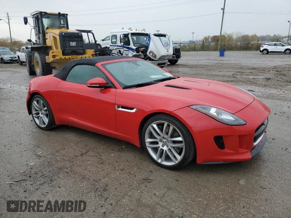 2014 Jaguar F-Type S with VIN SAJWA6FC4E8K03754, listed as a Copart auction lot 79201214 with 35,093 mi miles and Salvage Title. Bid and sale history available at DreamBid. Image 4.