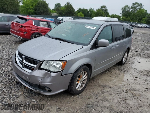 2014 Dodge Grand Caravan SXT z VIN 2C4RDGCG9ER179424, wystawiony jako Copart lot #58532245 z przebiegiem 193 409 mil mil oraz Szkoda całkowita • Salvage title. Historia ofert i sprzedaży dostępna na DreamBid. Obrazek 1.