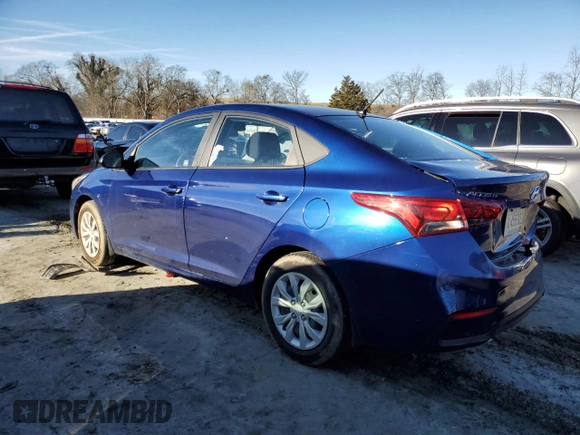 2020 Hyundai Accent SE with VIN 3KPC24A67LE122254, listed as a Copart auction lot 37227854 with 37,872 mi miles. Bid and sale history available at carsss.com. Image 2.