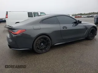 2024 BMW M4 Competition xDrive with VIN WBS43AZ01RCR15588, listed as a Copart auction lot 83967674 with 9,061 mi miles and Salvage Title. Bid and sale history available at carsss.com. Image 3.