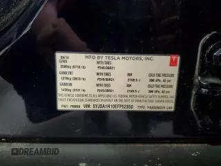2014 Tesla Model S 60 with VIN 5YJSA1H10EFP52850, listed as a Copart auction lot 54321805 with 58,031 mi miles and Salvage Title. Bid and sale history available at DreamBid. Image 12.