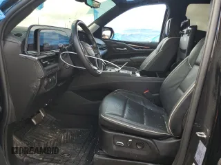 2023 Cadillac Escalade 4WD Sport with VIN 1GYS4FKL1PR258793, listed as a Copart auction lot 55128535 with 35,331 mi miles and Salvage title. Bid and sale history available at DreamBid. Image 7.