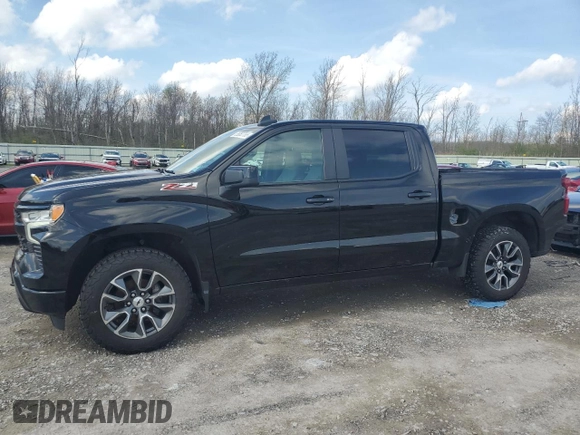 2022 Chevrolet Silverado 1500 RST with VIN 3GCUDEED6NG515263, listed as a Copart auction lot 55062765 with 100,726 mi miles and Salvage Title. Bid and sale history available at DreamBid. Image 1.