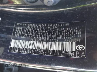 2016 Toyota Corolla L with VIN 5YFBURHE9GP367724, listed as a IAAI auction lot 41604538 with 101,968 mi miles and . Bid and sale history available at DreamBid. Image 9.