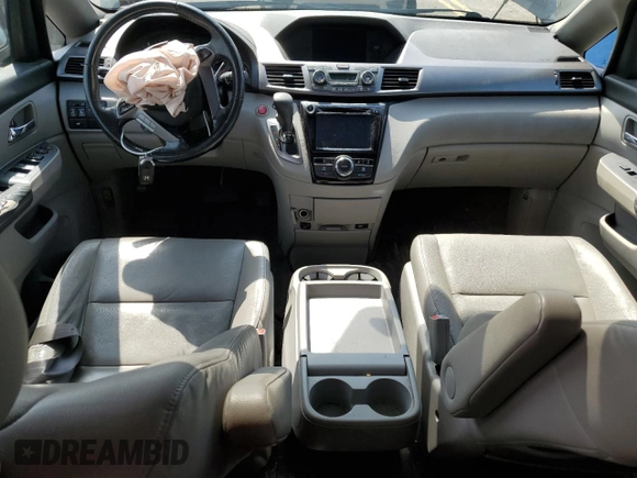2017 Honda Odyssey EX-L with VIN 5FNRL5H63HB008563, listed as a Copart auction lot 53125224 with 124,960 mi miles and Salvage Title. Bid and sale history available at DreamBid. Image 8.