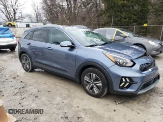 2020 Kia Niro EX Premium with VIN KNDCE3LC1L5433825, listed as a Copart auction lot 46509655 with 54,801 mi miles and Salvage Title. Bid and sale history available at carsss.com. Image 4.