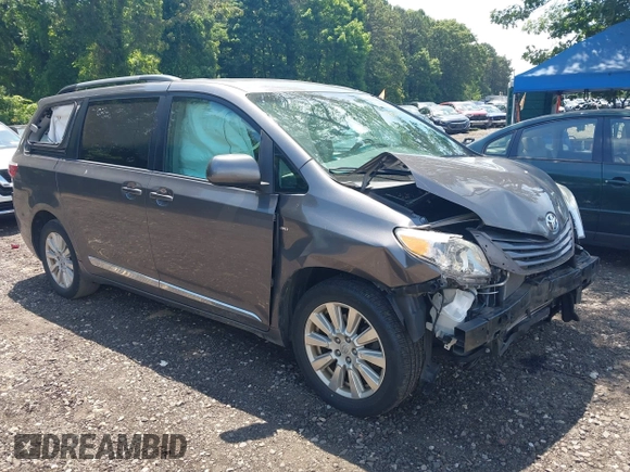 2017 Toyota Sienna LE with VIN 5TDJZ3DC2HS171132, listed as a IAAI auction lot 42589064 with 95,945 mi miles and . Bid and sale history available at DreamBid. Image 1.