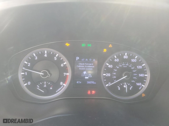 2020 Hyundai Santa Fe SE with VIN 5NMS2CAD7LH232847, listed as a Copart auction lot 48180995 with 38,070 mi miles and Salvage Title. Bid and sale history available at carsss.com. Image 9.