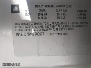 2008 Chevrolet Malibu LT w/1LT with VIN 1G1ZH57B18F280677, listed as a IAAI auction lot 41820330 with 242,037 mi miles. Bid and sale history available at carsss.com. Image 9.