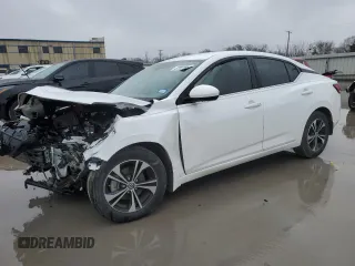 2022 Nissan Sentra SV with VIN 3N1AB8CV2NY268987, listed as a Copart auction lot 87878925 with Not Provided miles and Salvage Title. Bid and sale history available at carsss.com. Image 1.