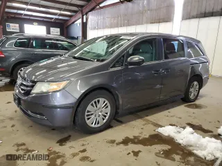 2015 Honda Odyssey LX with VIN 5FNRL5H26FB131655, listed as a Copart auction lot 45963365 with 214,535 mi miles and Clean Title. Bid and sale history available at carsss.com. Image 1.
