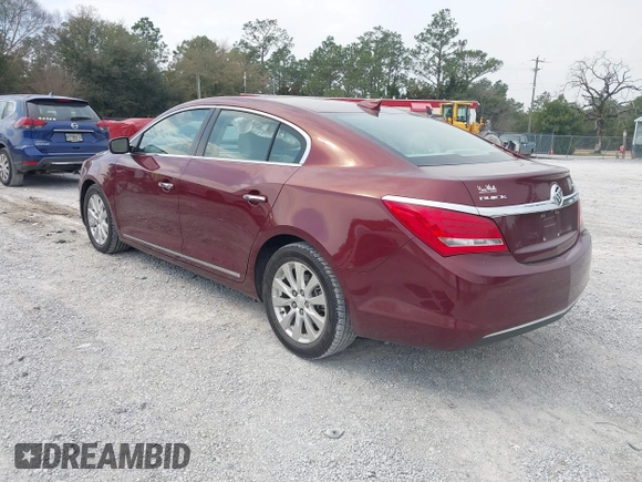 2015 Buick LaCrosse Leather with VIN 1G4GB5GR1FF296173, listed as a IAAI auction lot 41611401 with 56,673 mi miles and . Bid and sale history available at DreamBid. Image 3.
