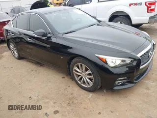 2014 Infiniti Q50 with VIN JN1BV7AP7EM691187, listed as a IAAI auction lot 41535773 with 82,148 mi miles. Bid and sale history available at carsss.com. Image 1.