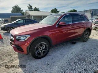 2021 Mercedes-Benz GLC 300 with VIN W1N0G8EB8MF872880, listed as a Copart auction lot 61309195 with 43,816 mi miles and Salvage title. Bid and sale history available at DreamBid. Image 1.