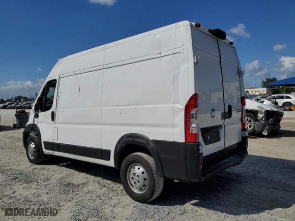 2023 Ram ProMaster Cargo Van with VIN 3C6LRVCG4PE528870, listed as a Copart auction lot 45577075 with 32,108 mi miles and Salvage Title. Bid and sale history available at carsss.com. Image 2.