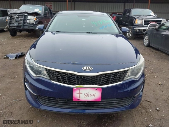 2018 Kia Optima LX with VIN 5XXGT4L38JG224409, listed as a IAAI auction lot 41427502 with 117,276 mi miles. Bid and sale history available at carsss.com. Image 13.