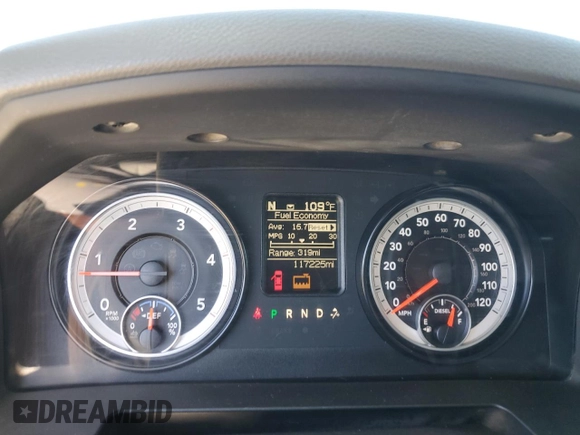 2015 Ram 3500 Tradesman with VIN 3C63R3CL7FG613223, listed as a Copart auction lot 70457264 with 117,225 mi miles and Salvage Title. Bid and sale history available at carsss.com. Image 9.