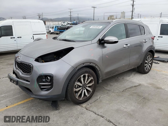2017 Kia Sportage EX with VIN KNDPN3AC1H7160580, listed as a Copart auction lot 55949545 with 98,870 mi miles and Salvage title. Bid and sale history available at DreamBid. Image 1.