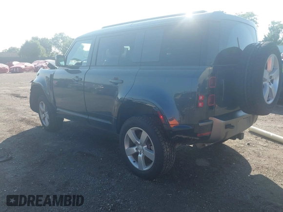 2025 Land Rover Defender X-Dynamic SE with VIN SALE2EEU0S2368249, listed as a IAAI auction lot 42546020 with 5,025 mi miles and . Bid and sale history available at DreamBid. Image 3.