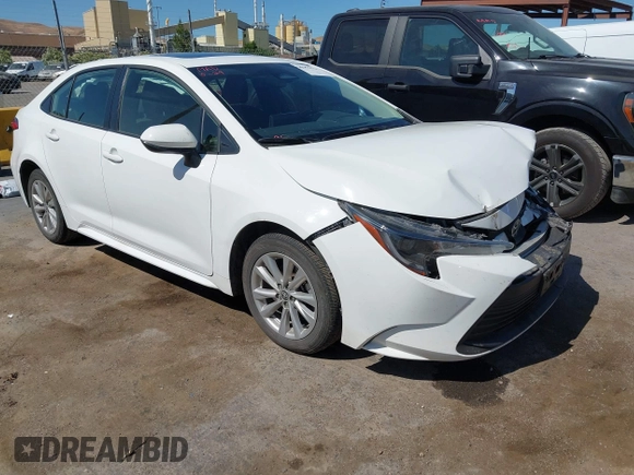 2024 Toyota Corolla LE with VIN JTDB4MEEXR3024245, listed as a IAAI auction lot 42353374 with 25,813 mi miles and . Bid and sale history available at DreamBid. Image 1.