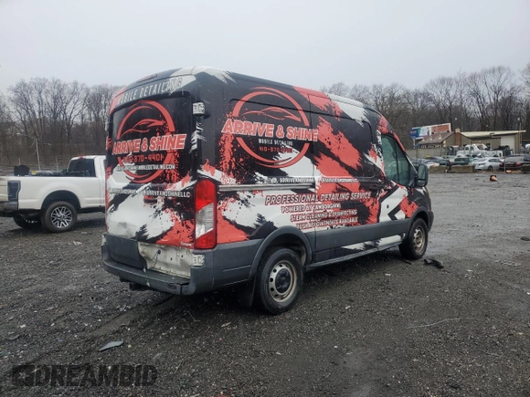 2017 Ford Transit z VIN 1FTYR1CMXHKB34060, wystawiony jako Copart lot #47865035 z przebiegiem 105 948 mil mil oraz Szkoda całkowita • Salvage title. Historia ofert i sprzedaży dostępna na DreamBid. Obrazek 3.