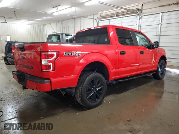 2020 Ford F-150 XL with VIN 1FTEW1E50LKF31657, listed as a Copart auction lot 83083394 with 56,669 mi miles and Salvage title. Bid and sale history available at DreamBid. Image 3.