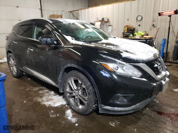 2018 Nissan Murano Platinum with VIN 5N1AZ2MH6JN125249, listed as a Copart auction lot 44945105 with 129,431 mi miles and Salvage Title. Bid and sale history available at carsss.com. Image 4.