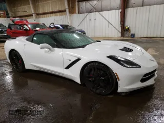 2014 Chevrolet Corvette Z51 1LT with VIN 1G1YH3D75E5125020, listed as a Copart auction lot 62098074 with 63,835 mi miles and Non Repairable. Bid and sale history available at carsss.com. Image 4.