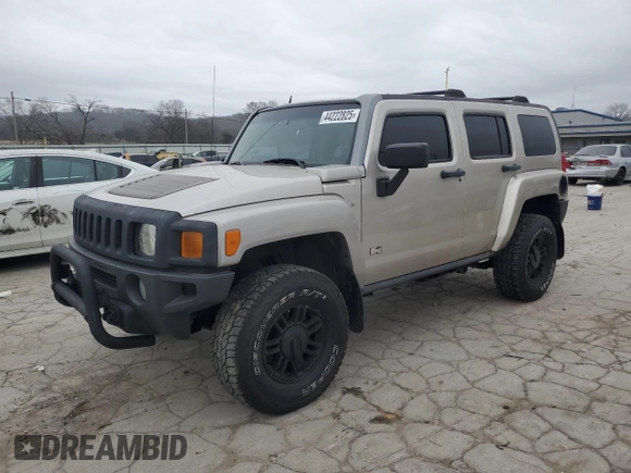 2006 Hummer H3 with VIN 5GTDN136268327253, listed as a Copart auction lot 44222825 with 137,414 mi miles and Clean Title. Bid and sale history available at DreamBid. Image 1.