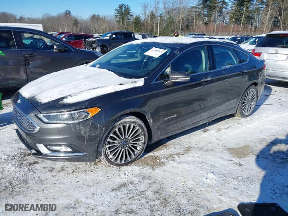 2018 Ford Fusion Hybrid Titanium with VIN 3FA6P0RU1JR101826, listed as a IAAI auction lot 41384334 with 69,039 mi miles. Bid and sale history available at carsss.com. Image 17.