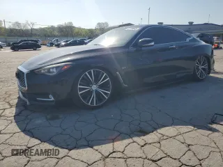 2018 Infiniti Q60 Luxe with VIN JN1EV7EL8JM392208, listed as a Copart auction lot 52728045 with 117,140 mi miles and Salvage title. Bid and sale history available at DreamBid. Image 1.