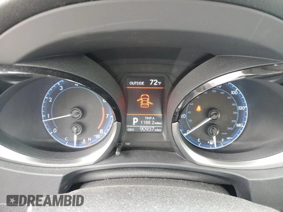 2016 Toyota Corolla L with VIN 2T1BURHEXGC685514, listed as a Copart auction lot 62593785 with 90,937 mi miles and Salvage title. Bid and sale history available at DreamBid. Image 9.