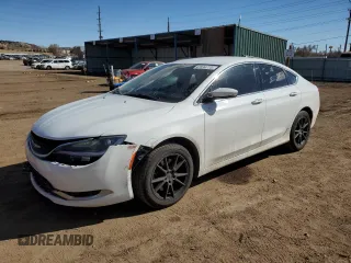 2015 Chrysler 200 C with VIN 1C3CCCCG3FN519199, listed as a Copart auction lot 47034775 with 127,913 mi miles and Salvage Title. Bid and sale history available at carsss.com. Image 1.