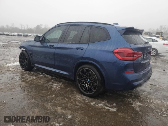 2021 BMW X3 M z VIN 5YMTS0C07M9H46198, wystawiony jako Copart lot #43665525 z przebiegiem 17 100 mil mil oraz Szkoda całkowita • Salvage title. Historia ofert i sprzedaży dostępna na DreamBid. Obrazek 2.