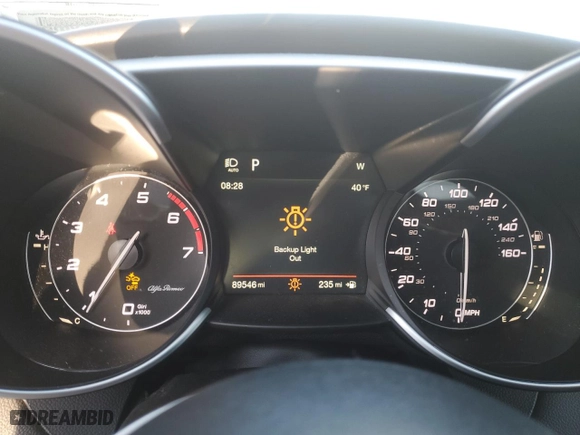 2018 Alfa Romeo Giulia Ti Sport with VIN ZARFAEENXJ7570028, listed as a Copart auction lot 48987355 with 89,546 mi miles and Salvage Title. Bid and sale history available at carsss.com. Image 9.
