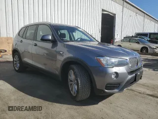 2016 BMW X3 xDrive28i with VIN 5UXWX9C57G0D77275, listed as a Copart auction lot 52370655 with 106,358 mi miles and Salvage Title. Bid and sale history available at DreamBid. Image 4.