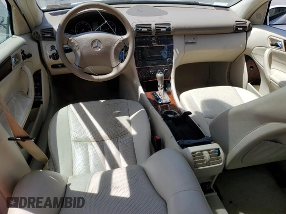 2005 Mercedes-Benz C 240 with VIN WDBRF81J85F664075, listed as a Copart auction lot 54221705 with Not provided miles and Salvage title. Bid and sale history available at DreamBid. Image 8.