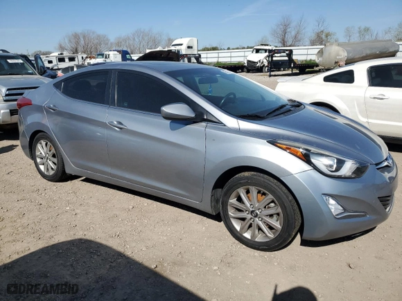 2015 Hyundai Elantra SE with VIN 5NPDH4AE2FH596915, listed as a Copart auction lot 48013245 with 89,939 mi miles and Salvage Title. Bid and sale history available at carsss.com. Image 4.