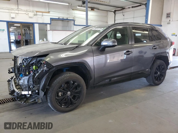 2023 Toyota RAV4 Hybrid SE with VIN JTM16RFV9PD107948, listed as a Copart auction lot 59816735 with 22,257 mi miles and Salvage title. Bid and sale history available at DreamBid. Image 1.